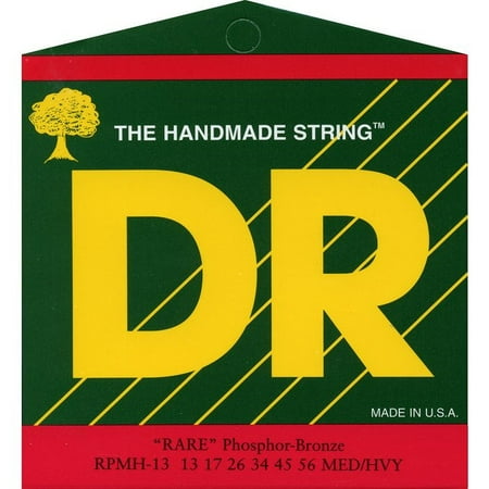 Rare Phosphor Bronze Acoustic Guitar - DR Strings Rare Phosphor Bronze Medium Heavy Acoustic Guitar Strings