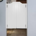 thumbnail image 3 of 1 Pair Swinging Doors White Wood Counter Doors For Coffee Shops, Shopping Malls, 3 of 15