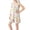 E098-White, variant on hengsof Girls Sweet Bow 2 Piece Set Sleeveless Round Neck Print Top Solid Elastic Waist Shorts Summer Outfit for 4-16 Years Kids