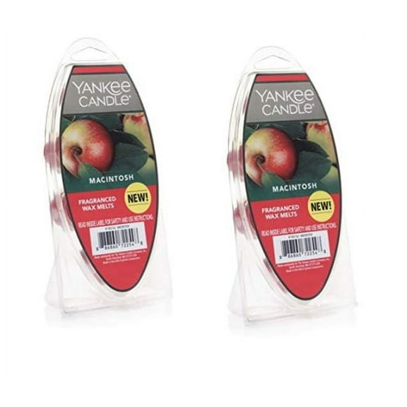 Yankee Candle Macintosh Fragranced Wax Melts, 2.6 oz Pack of 2