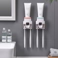 thumbnail image 4 of Visland Automatic Toothpaste Dispenser Set Easy to Install Wall-Mounted Toothpaste Squeezer with Toothbrush Holder Bathroom Accessories, 4 of 7