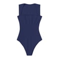 thumbnail image 5 of (clearance Sale)MSJUHEG Jumpsuits for Women Shapewear Tummy Control Shapewear Power Tanktop Bodyshaper New Ribbed Jumpsuit Shaping High Elastic Butt Slim Fit Jumpsuit Shapewear Bodysuit Navy Xl, 5 of 5