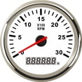 thumbnail image 1 of 85mm Tachometer 3-8K RPM Tacho Meter with LCD Hourmeter For Car Boat 12V/24V Red Backlight Marine Gauge, 1 of 7