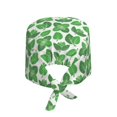thumbnail image 2 of Easygdp Green Leaves Men Women Adjustable Cap Working Hat Tie Back Cap, Work Cap, 2 of 7