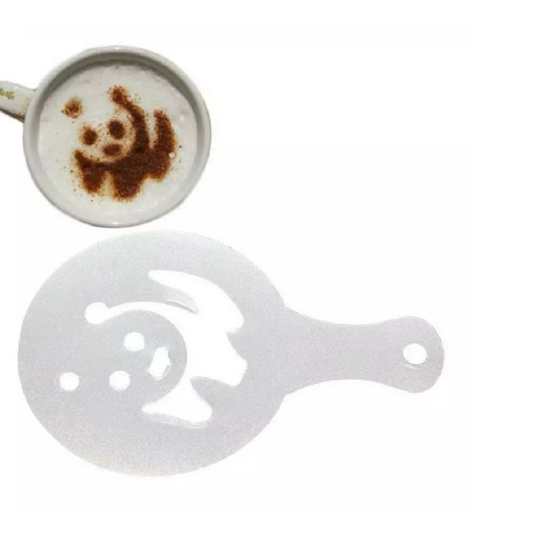  Barista Kit Includes Milk Thermometer, 600ml Jug, Cocoa Shaker  and 16pc Stencil Set - Ideal For Coffee Latte Cappuccino Mocha: Home &  Kitchen