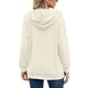thumbnail image 3 of Jersey de baile sexy para mujer, sudadera con capucha con cremallera de un cuarto, Tops de punto sueltos lisos con bolsillos, 3 of 3