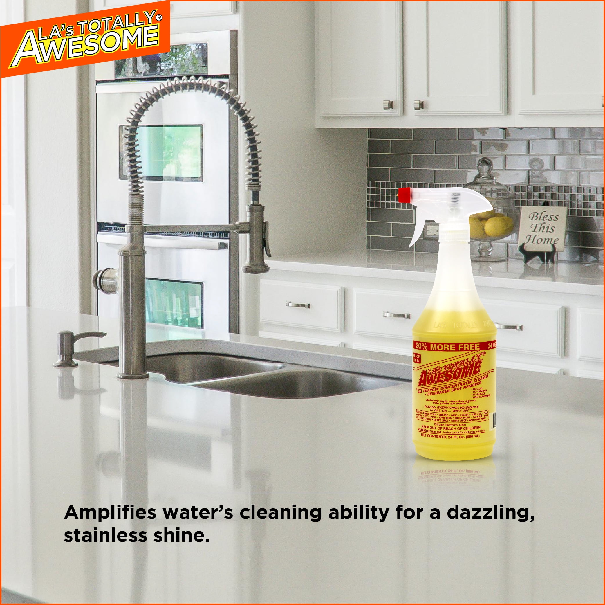 LA's Totally Awesome All Purpose Cleaner & Degreaser, Original, 32 fl oz