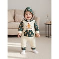 thumbnail image 6 of BemeyourBBs Newborn Baby Boys Girls Christmas Outfit Gingerbread Man Romper Christmas Long Sleeve Pocket Hooded Jumpsuit, 6 of 9
