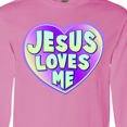 thumbnail image 4 of Inktastic Jesus Loves Me Long Sleeve T-Shirt, 4 of 5