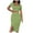 Green, variant on Erwazi Womens Outfits Set 2 Piece Sets Casual Cropped Short Sleeve Top and Pencil Skirt Trendy Vocation Work Suit, Pink, L