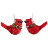 Waahome Cardinal Christmas Ornaments Metal Red Cardinal Ornaments For 