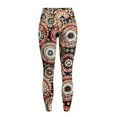 thumbnail image 6 of Renewold Red Firework Pattern Yoga Pants with Pockets for Women Stretch High Waisted Tummy Control Workout Tights Buttery Soft Graphic Leggings Sportswear Basic Pants, L, 6 of 8
