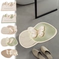 thumbnail image 1 of Butterflies Bathroom Rug - Super Absorbent Quick Dry Non-Slip Floor Mat for Shower Door, 1 of 6