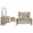 Weathered Oak - 4-Piece, variant on Oakglen 5-piece Eastern King Bedroom Set Weathered Oak