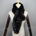 thumbnail image 3 of Bufanda de invierno de lujo de piel de conejo auténtica natural, bufanda cálida de moda, suave y gruesa, bufanda tipo chal para adultos, niños, mujeres y niñas, 3 of 5