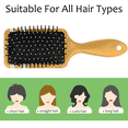 thumbnail image 3 of Qzjjjmy Cheerleading Hair Brush Cheer Detangling Massage Scalp Hair Brush for Girls, 3 of 7