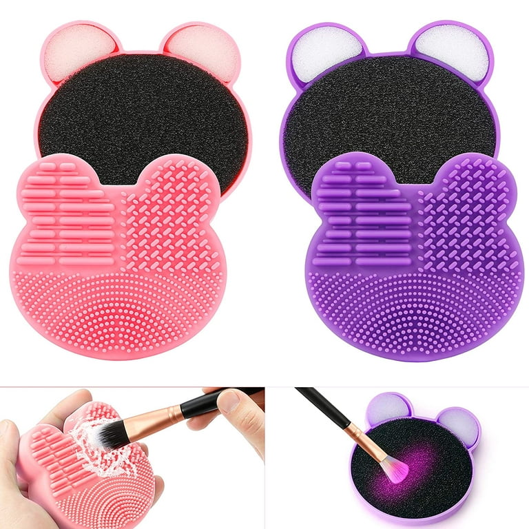 3 In 1 Silicone Makeup Brush Cleaning Pad, Makeup Brush Drying