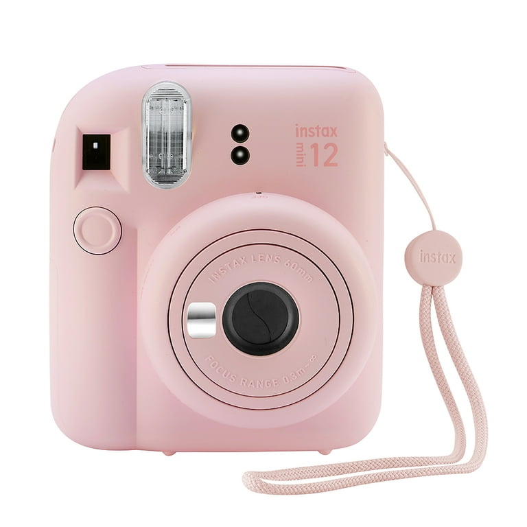 Films, (Blush Case, Decoration Instant Mini Album Pink) Photo Camera 60 More Accessory with kit Fuji Instax Stickers, Fujifilm 12 Frames, and