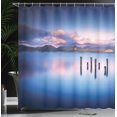 thumbnail image 4 of Ambesonne Blue Shower Curtain, Sky Reflection on Water, 69"Wx75"L, Royal Blue, 4 of 5
