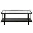 thumbnail image 5 of Evelyn&Zoe Vireo 45" Wide Rectangular Coffee Table with MDF Shelf in Blackened Bronze/Gray Oak, 5 of 8