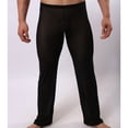 thumbnail image 1 of Men's Lingerie Mesh Sheer Trousers Pure Color Long Pants Sleepwear, 1 of 1