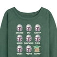 thumbnail image 3 of Star Wars - Mandalorian Moods - Women's French Terry Long Sleeve Pullover, 3 of 5