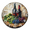 FRU- 29, variant on Kurmntregon Glasses Red White Wine Grapes Wall Clock Winery Farm Kitchen Living Room Silent Non-Ticking Decorative Clock Battery Operated Bedroom Home Decorative Round 10"