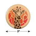 thumbnail image 3 of Giraffe Orange Circle Kitchen Refrigerator Locker Button Magnet, 3 of 5