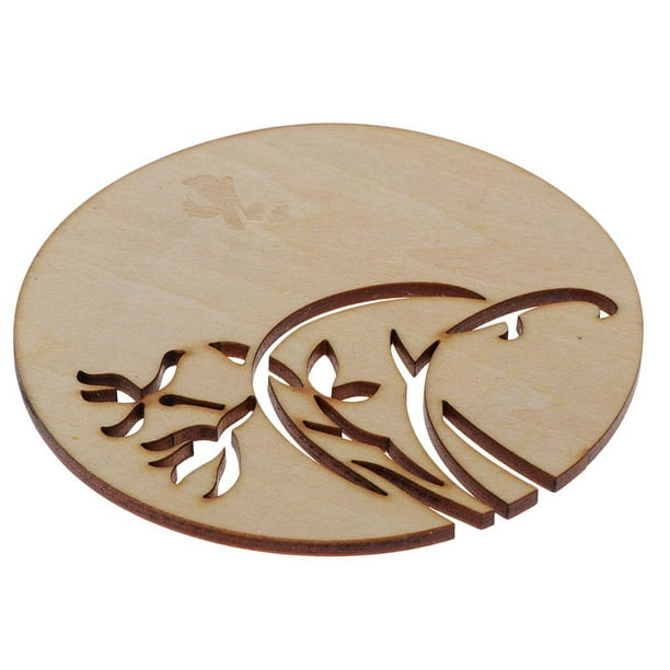 Wooden Coaster Hollow Wooden Coaster for Drinks in Office Home