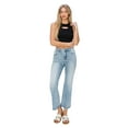 thumbnail image 2 of Risen Jeans - High Rise Cropped Straight Leg Jeans in Vintage Indigo (27" Inseam) - RDP5572, 2 of 11