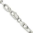 thumbnail image 3 of Sterling Silver 6.5mm Diamond-Cut Long Link Cable Chain (18 X 6.5) Made In Italy qar180-18, 3 of 5