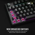 thumbnail image 6 of CORSAIR K70 CORE RGB Mechanical Gaming Keyboard - CORSAIR Red Linear Switches - Sound Dampening - Rotary Dial - Aluminum Top Plate - Onboard Storage - Black, 6 of 8