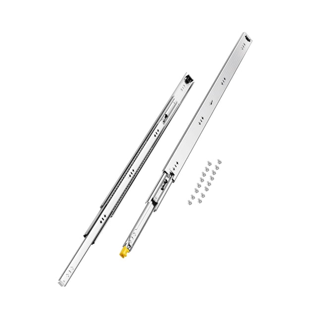 Diapositivas para cajones VEVOR, resistentes, 3 pliegues, extensión completa, 36 cm