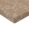 thumbnail image 4 of Ambesonne Jungle Fitted Sheet, Minimalist Leaf Rustic Back, Full Size, Pale Taupe and Pale Grey, 4 of 5