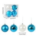 thumbnail image 3 of CREATITOY 4 Pcs 4.72 Inch Christmas Ball Set, Tree Hanging Ornaments, Perfect for Christmas Tree, Home Decor and Holiday Supply, 3 of 6