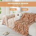 thumbnail image 2 of SHANNA Sofa Cover Boho Couch Cover for 1-2 Cushion Couch, Chenille Double Sided Slipcover for Dogs, Sofa Throw Loveseat Covers Futon Cover L Shaped Sofa Cover,180x260cm, 2 of 11