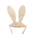 thumbnail image 3 of Cute Hat Hand-Woven Rattan Cartoon Headdress Ideal For Vacations Kids Sun Protection Brown Size 25x12cm 1Pc, 3 of 3