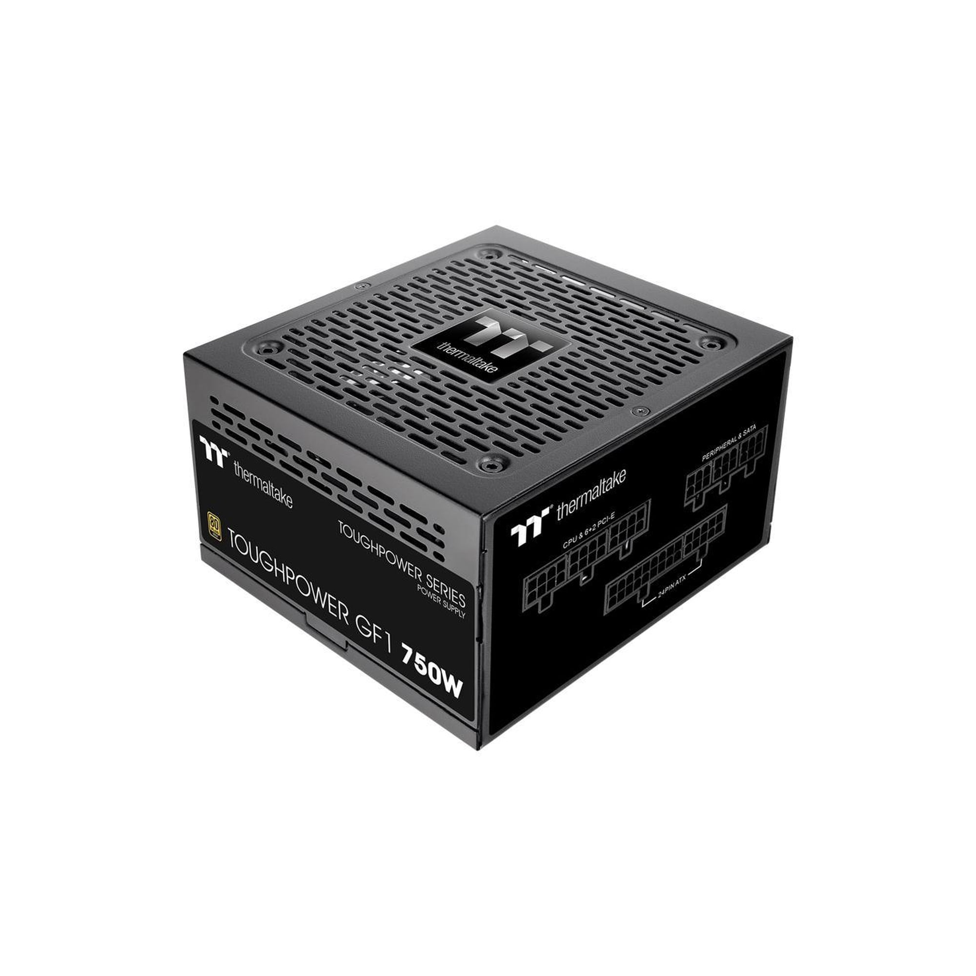 Thermaltake GF1 (2024) Fully Modular ATX 750W Power Supply - 80 PLUS Gold - Ultra Quiet - Zero RPM, PS-TPD-0750FNFAGU-P