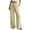 Yellow, variant on NIEWTR Linen Wide Leg Pants Woman High Waisted Pull On Button Drawstring Baggy Casual Summer Palazzo Pants with Pockets(Khaki,S)