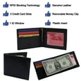 thumbnail image 3 of Slim Wallets For Men Bifold Mens Wallet With Removable Money Clip RFID Blocking, 3 of 9