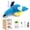 Blue, variant on Upgraded Interactive Chirping Bird Cat Toys with Flapping Wings,No Flying Birds Cats Toy, Flying Simulation Electric Sparrow Shaking Hunting Pet Toy for Indoor-Larger