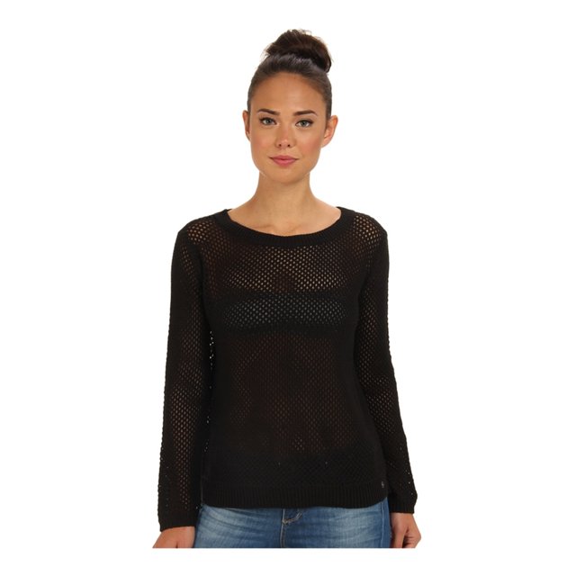 Vans Womens Maynard Pullover Sweater, Negro, Grande Vans Pull-over