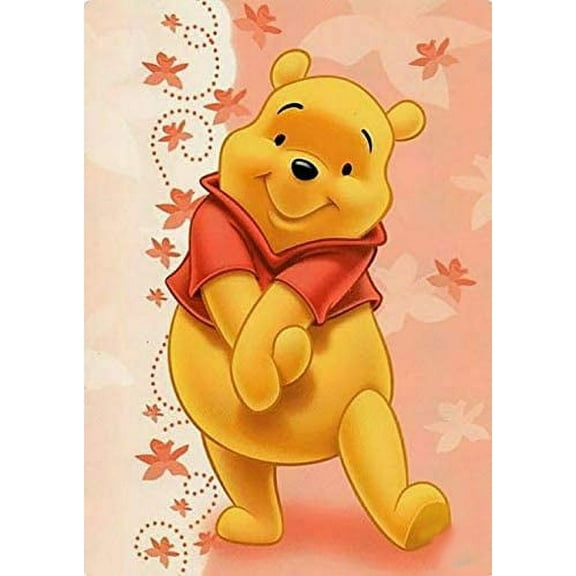 Diamond Art Painting Kits for Adults - Winnie the Pooh Full Drill Diamond Dots Paintings for Beginners, Round 5D Paint with Diamonds Pictures Gem Art Painting Kits DIY Adult Crafts Kits 12x16inch