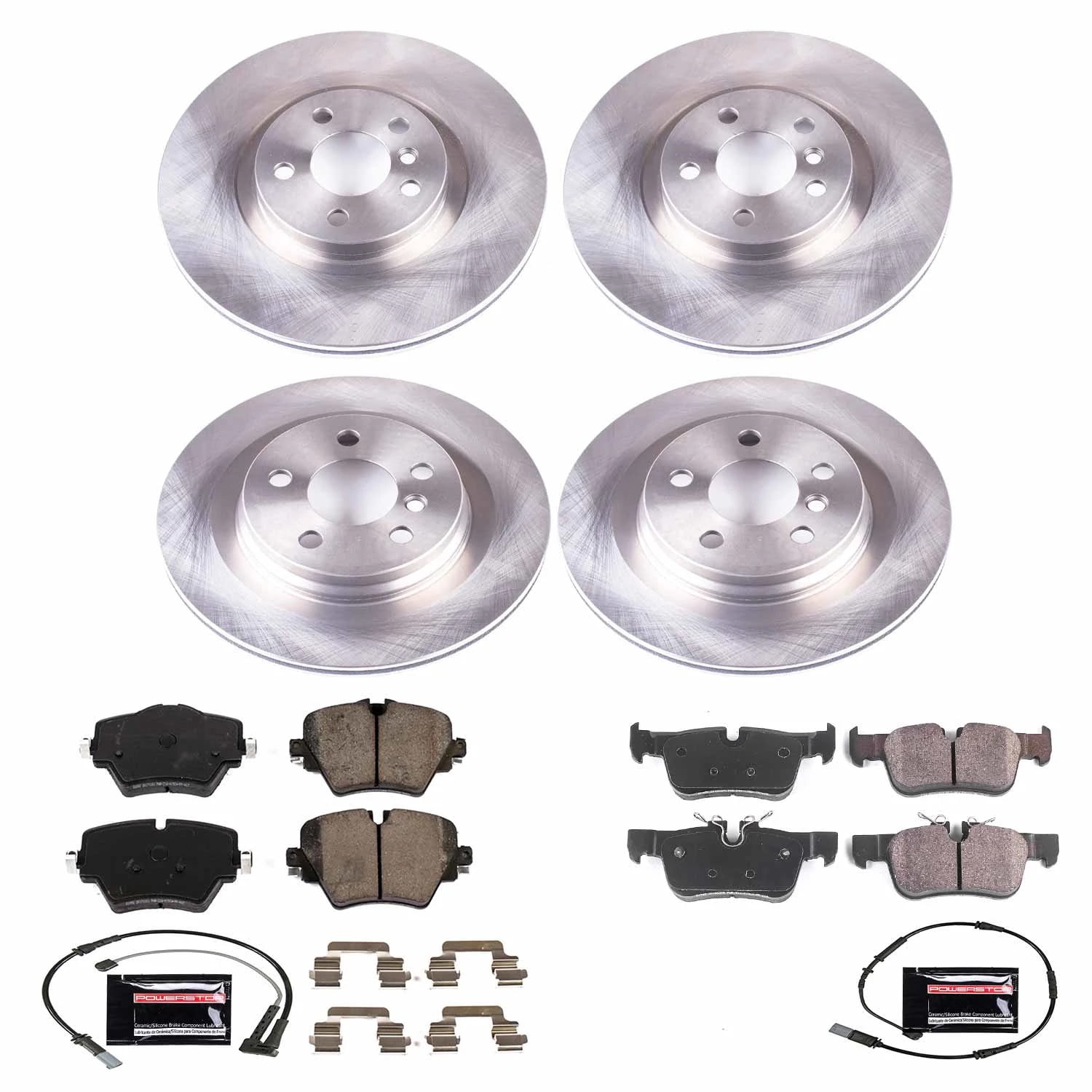 PowerStop Front and Rear Stock Replacement Brake Pad and Rotor Kit Fits: BMW MINI COOPER Select Models KOE7916