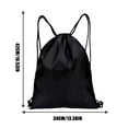 thumbnail image 4 of Drawstring Bag Rucksack Swimming School Shoe Sport Adults Kids Fitness BaZ4 A6C5, 4 of 8