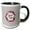 Black/White, variant on 3drose, Sweet Life - Polka Dot Pattern with Macarons Wreath and Typography, 11oz Magic Transforming Mug