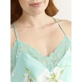 thumbnail image 6 of Joyspun Women’s Satin Cami and Shorts Pajama Set with Lace Trim, Sizes S-3X, 6 of 7