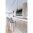 thumbnail image 2 of ZUO Chaise As Bar (Lot de 2) Gris & Noyer, 2 of 6