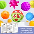 thumbnail image 4 of Set de bolas sensoriales y sonajero ROHSCE Montessori Toys, 4 of 9