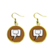 thumbnail image 1 of La charla de la lengua diaria diálogo entendimiento Ear Dangle Golden Drop Earring Jewelry Mujer Unbranded M, 1 of 3